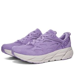 HOKA ONE ONE Clifton L Suede Chalk Violet Lilac Ash